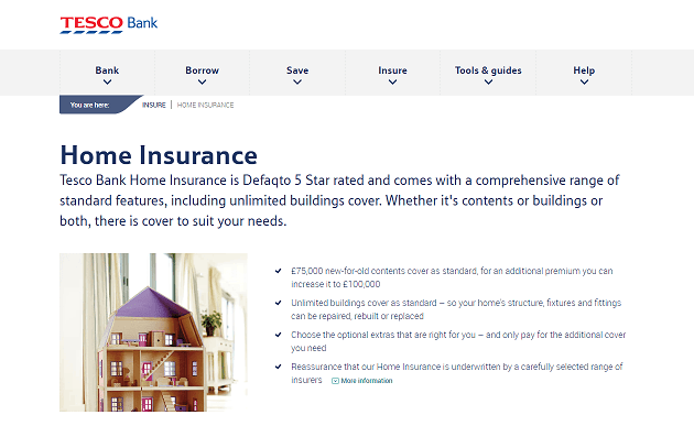 Tesco Bank Home Insurance January Discount Offers & Cashback Deals